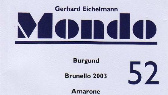 Weinzeitschrift MONDO 52 - 2008